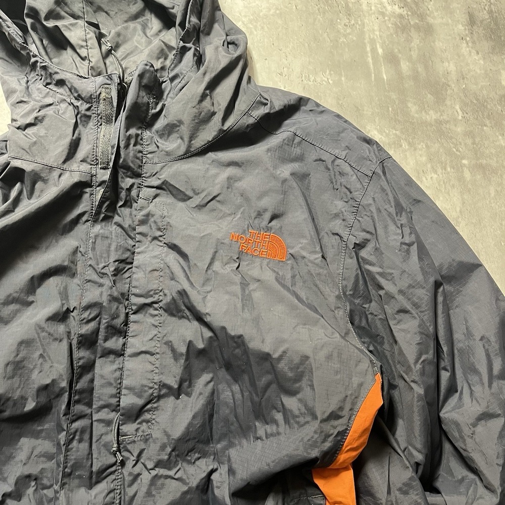 The North Face Hyvent Windbreaker Men's Size M Gray Wind Shell Orange Lining - Picture 3 of 11